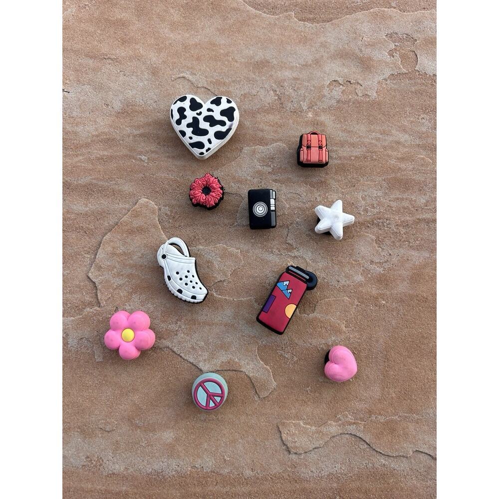 Lot of 10 - Shoe Decoration Charms, Different Crocs Charms for Jibbitz -